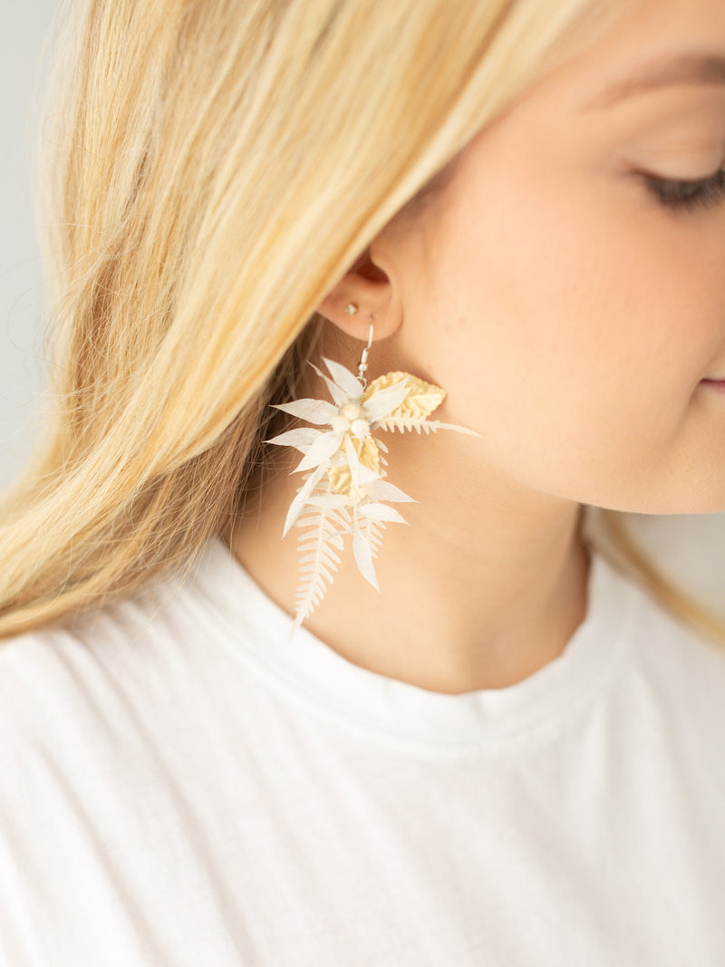 Athena Dangle Floral Earrings