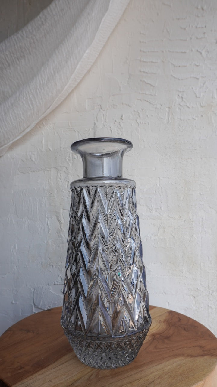Smoky Tall Glass Vase