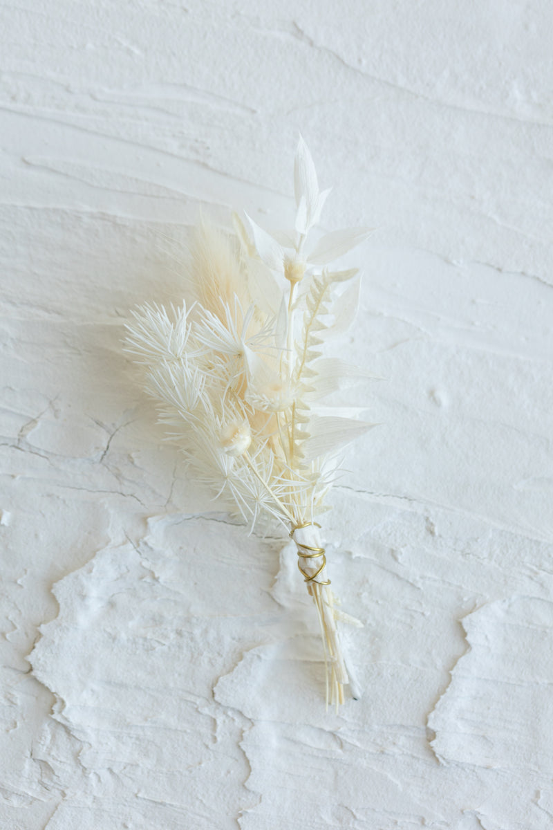 Athena Dried Floral Boutonniere