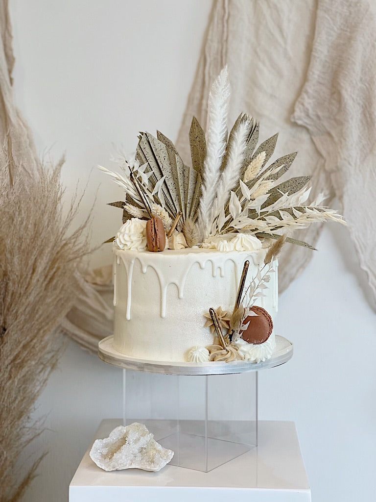 Natural Stone Dried Floral Cake Kit