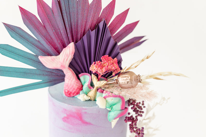 Mermaid Dried Floral Cake Kit