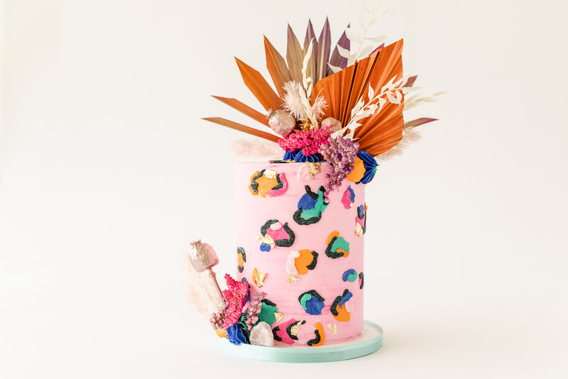 Sunset Dried Floral Cake Kit