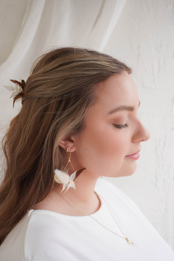 Audrey Drop Floral Earrings