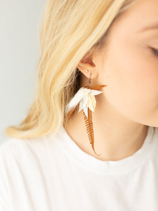 Audrey Dangle Floral Earrings