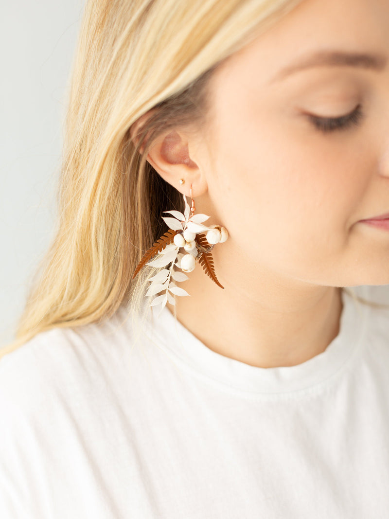 Amelia Dangle Floral Earrings
