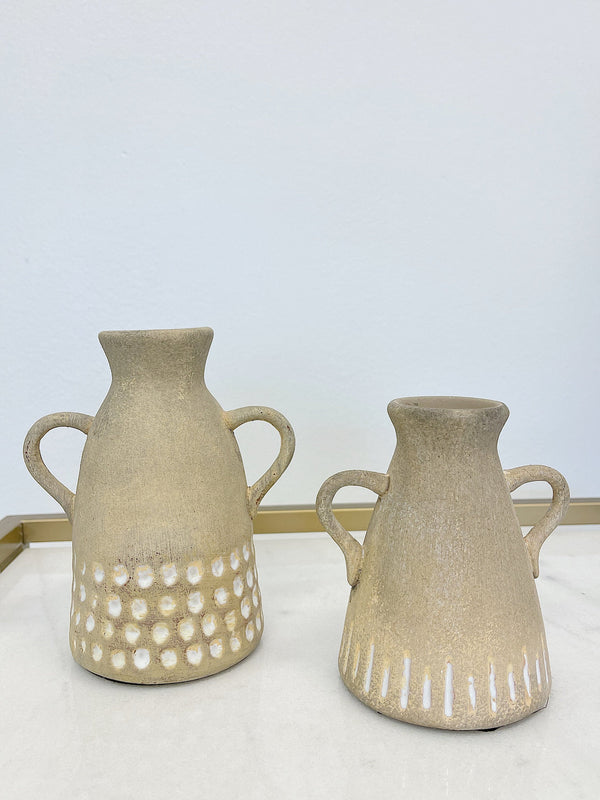 Ceramic Tule Bud Vases (Set of 2)