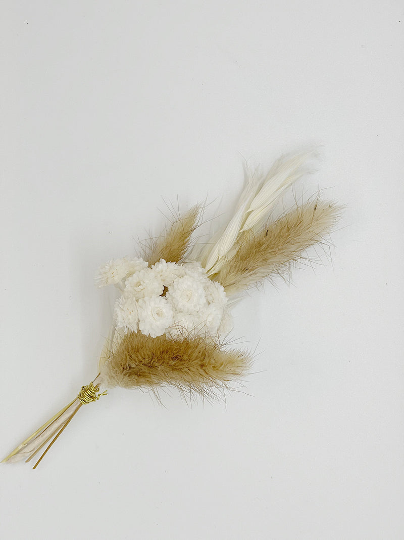Natural Bunny Tail | Sea Oats Boutonniere