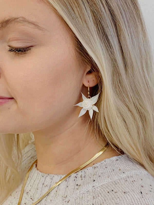 Ava Dangle Floral Earrings